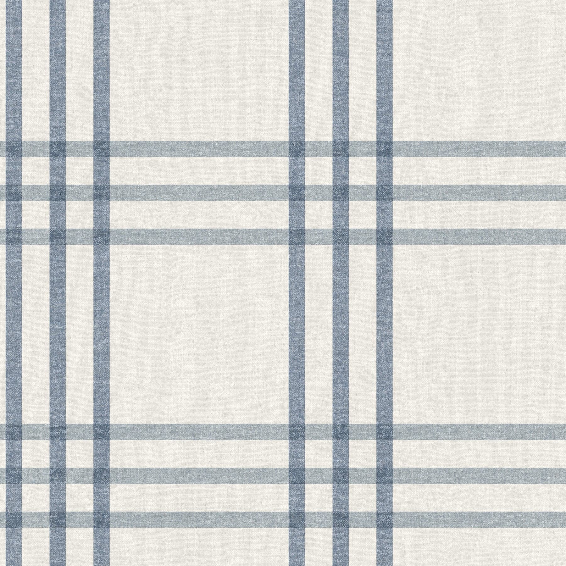 Chesapeake Fletcher Plaid Blue Wallpaper