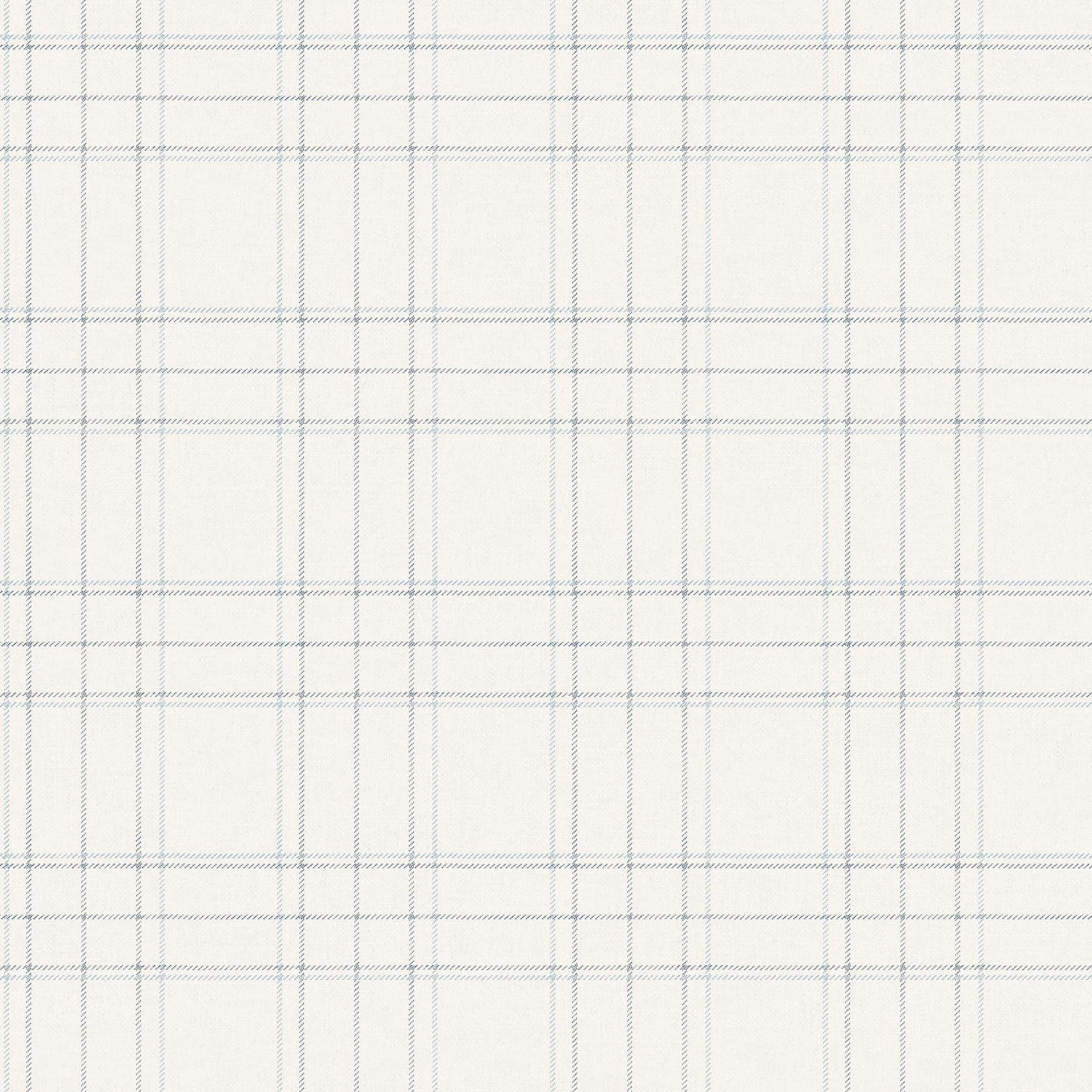 Chesapeake Fox Hollow Dashed Plaid White Wallpaper