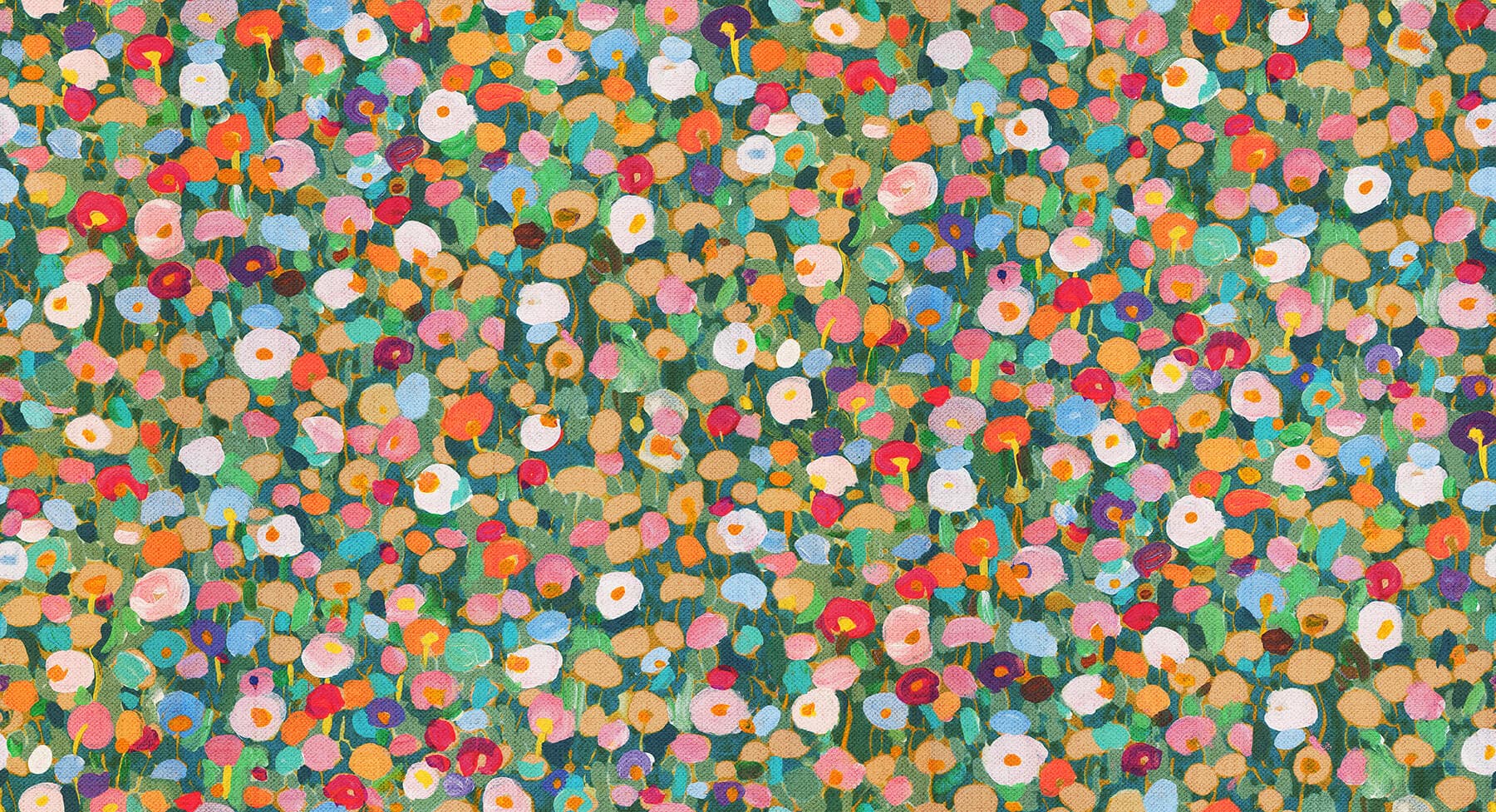 Prato Green Petite Floral Wallpaper