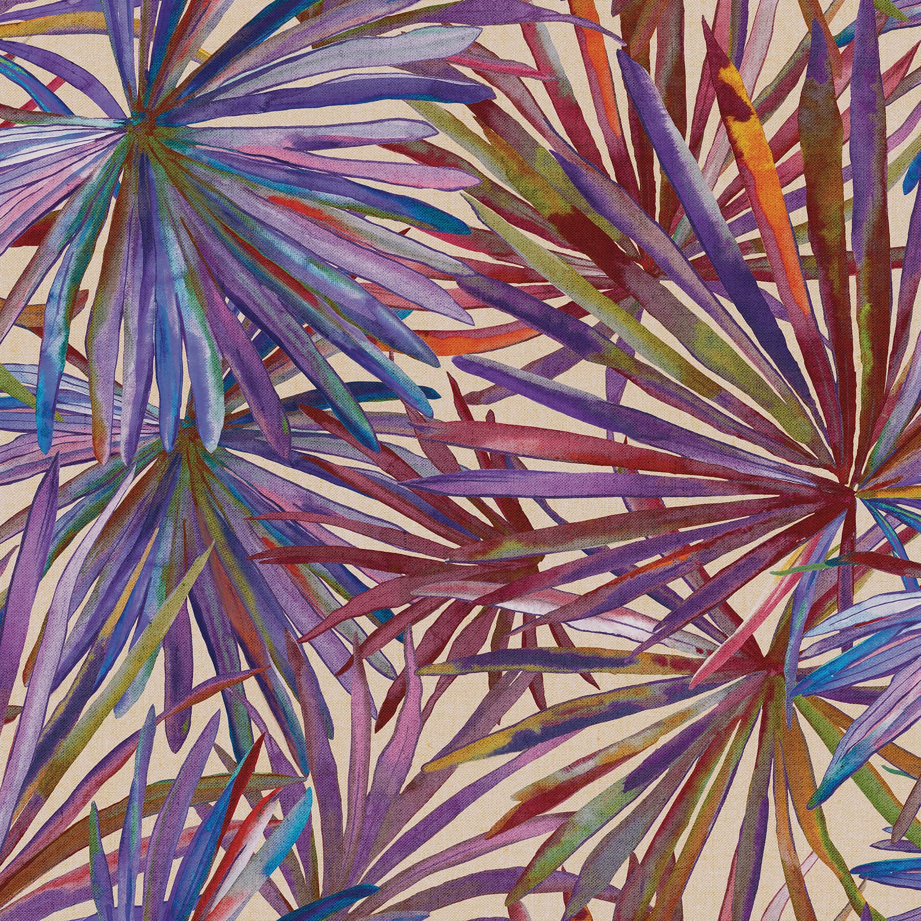 Corifa Purple Palm Leaf Wallpaper