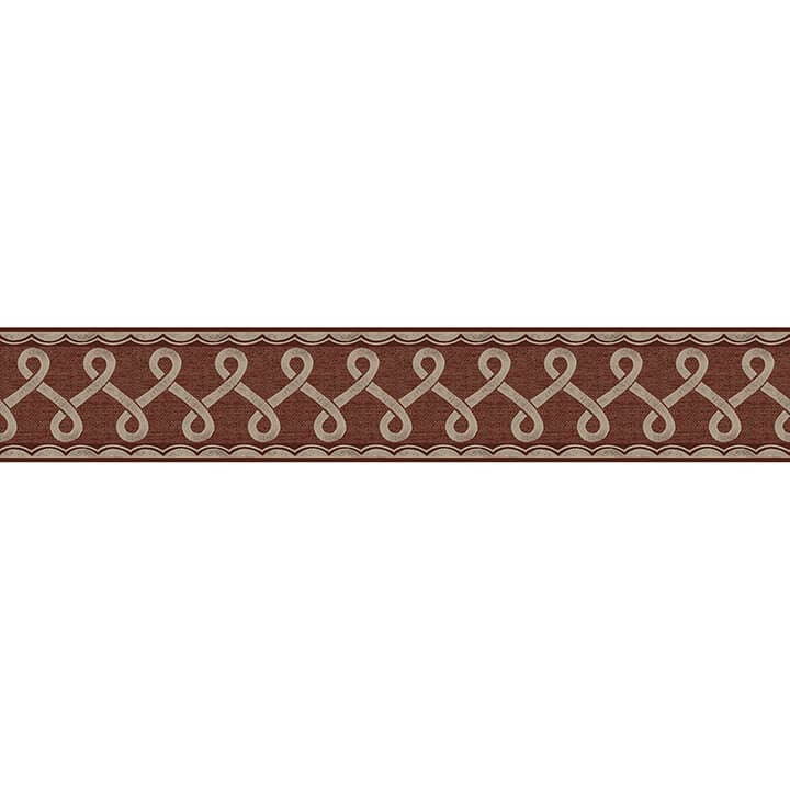 Scalloped Ribbon Red Trim Wall Border