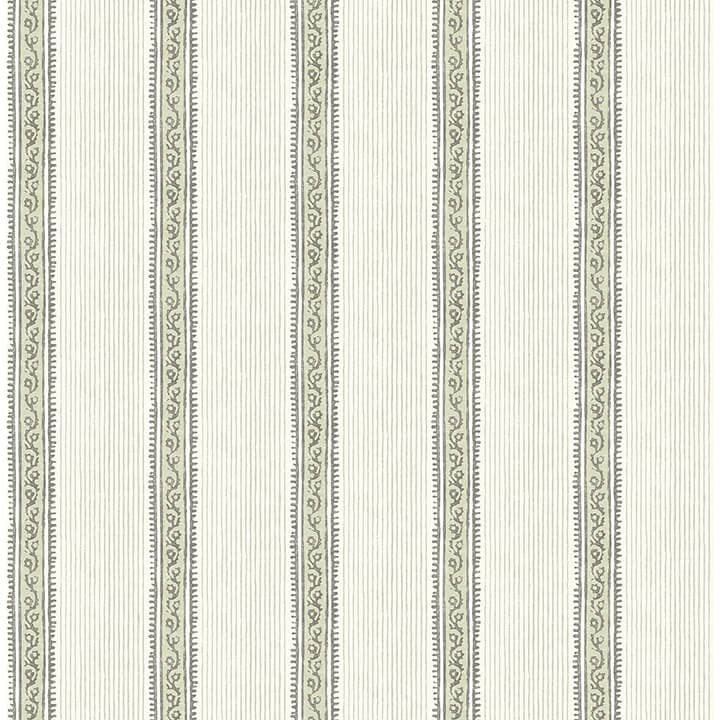 Mandevilla Green Vine Stripe Wallpaper