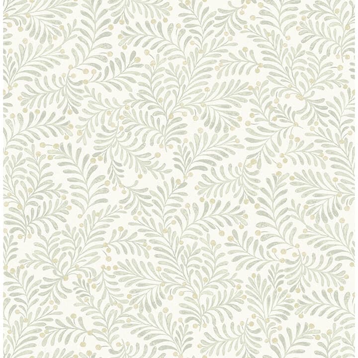 Chrysantha Sage Berry Branches Wallpaper
