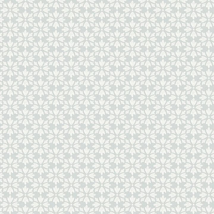 Phlox Light Blue Floral Stamp Wallpaper