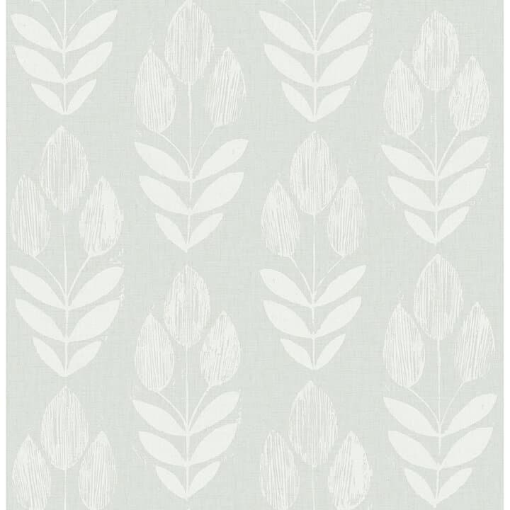 Garland Aqua Block Tulip Wallpaper