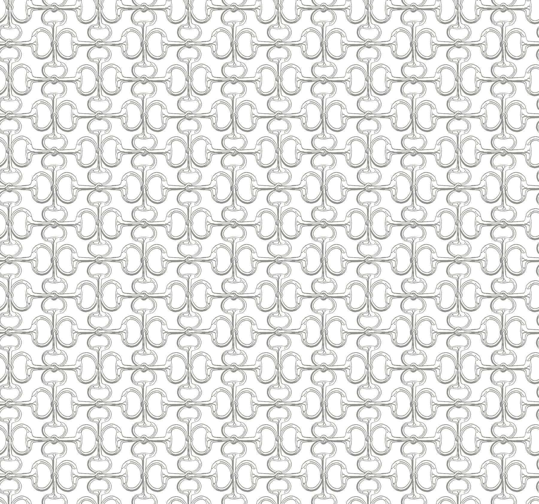 Ronald Redding Polo Horse Bits White Wallpaper