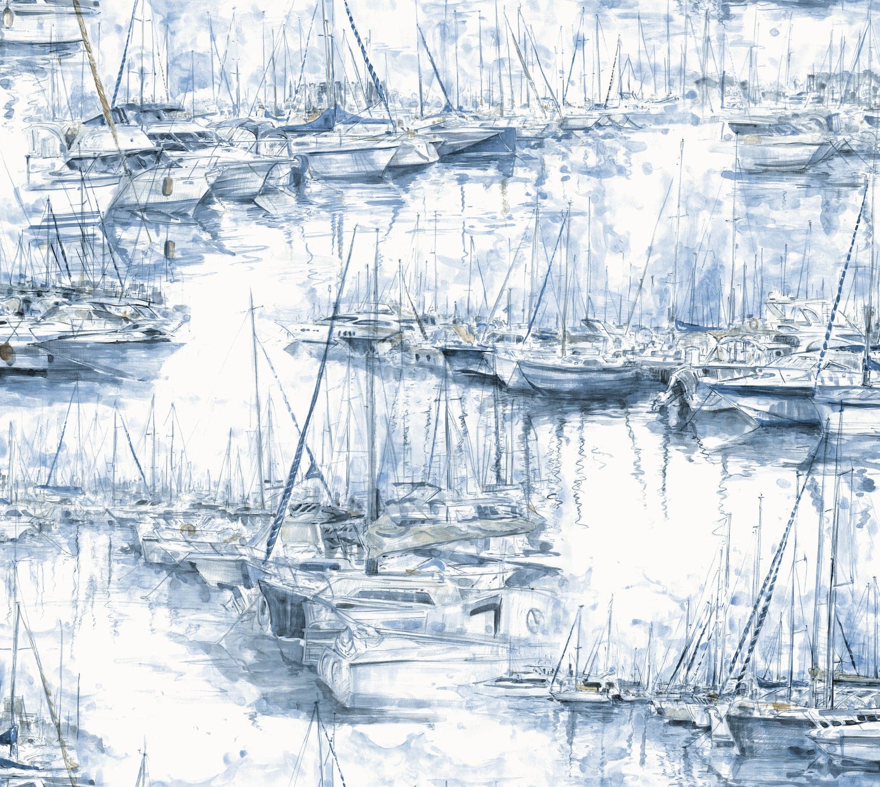 Ronald Redding Yacht Club Scenic Blue Wallpaper