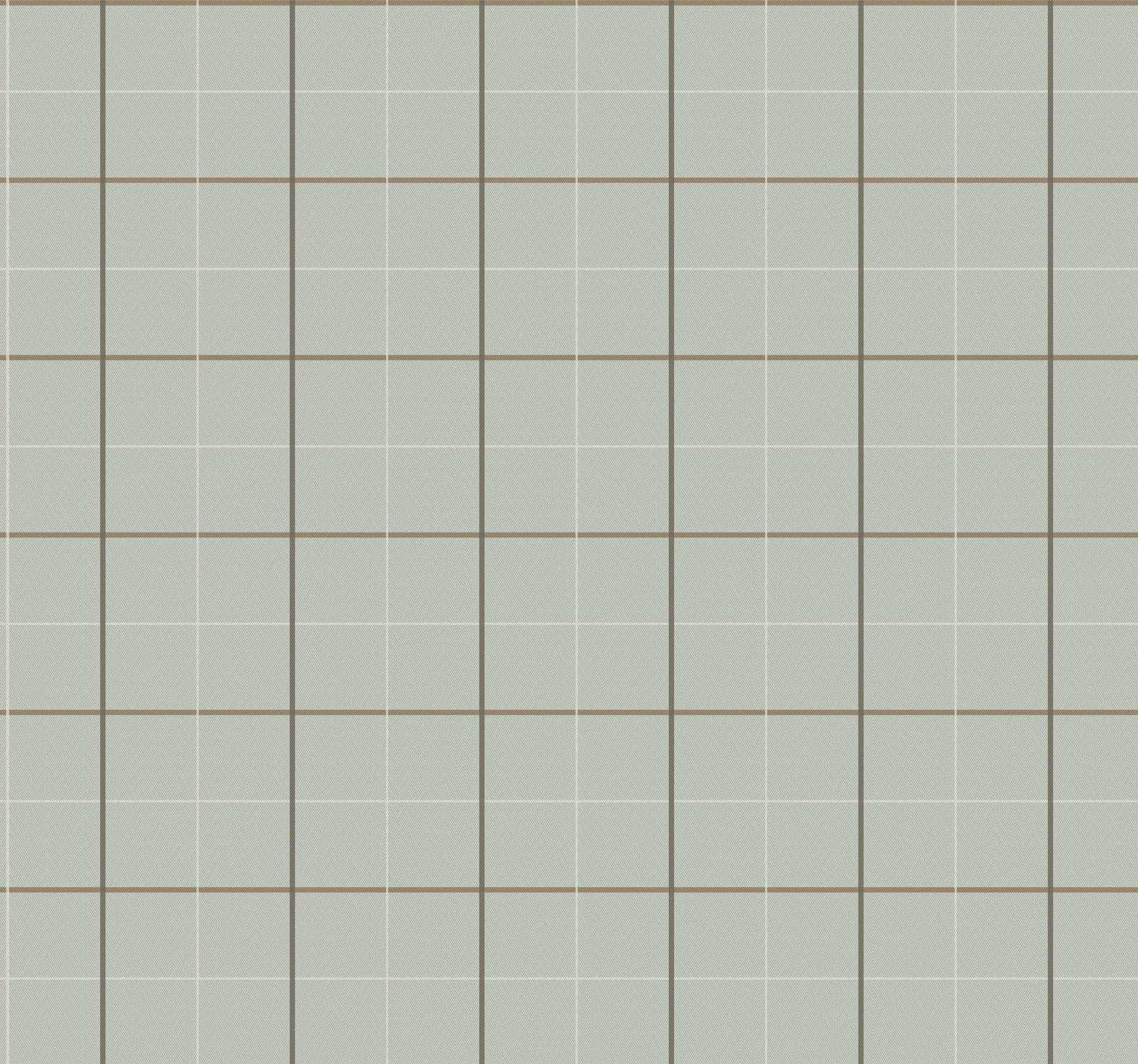 Ronald Redding Tattersall Plaid Sage Wallpaper