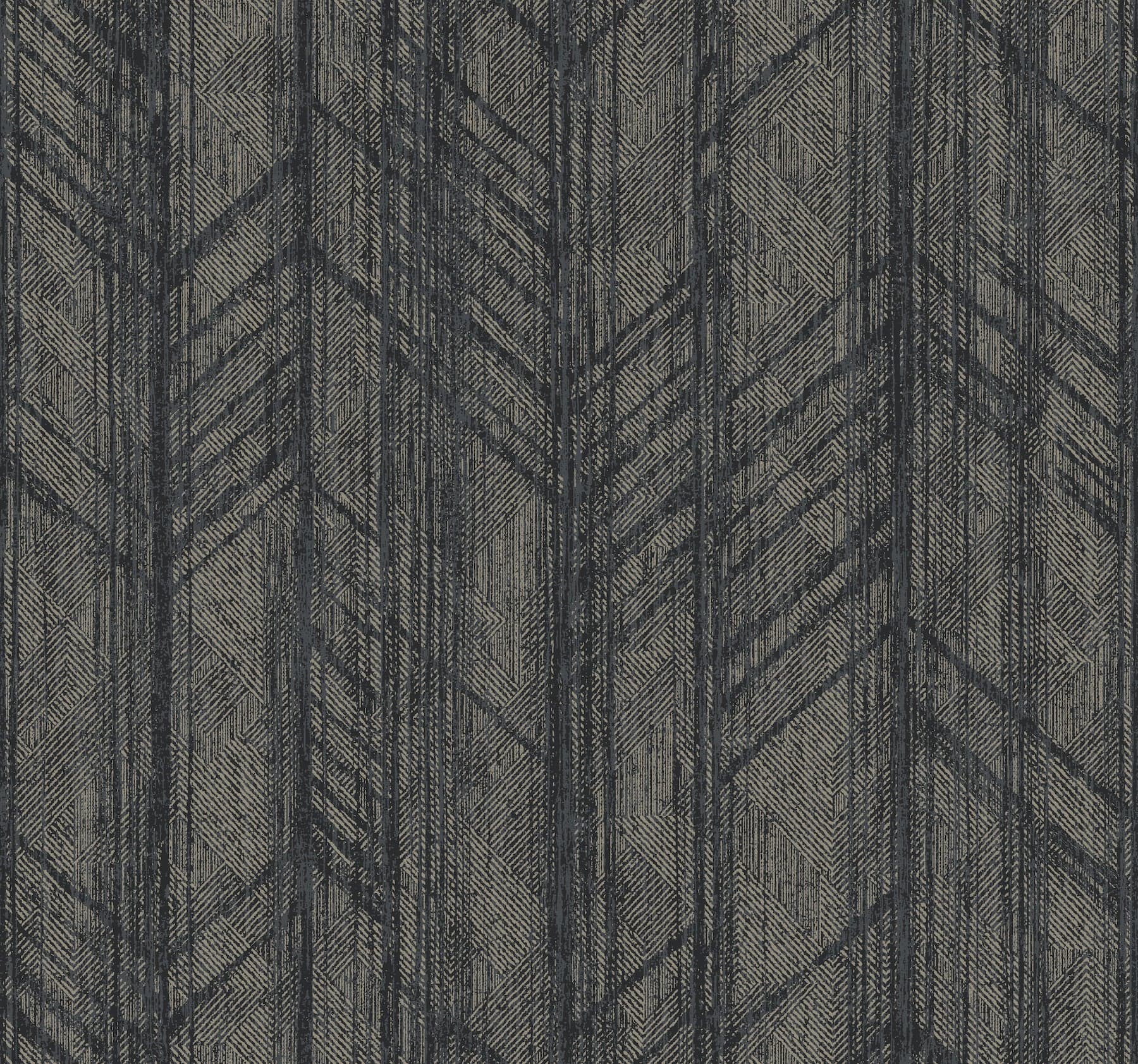 Ronald Redding Winthrop Geometric Slate Wallpaper