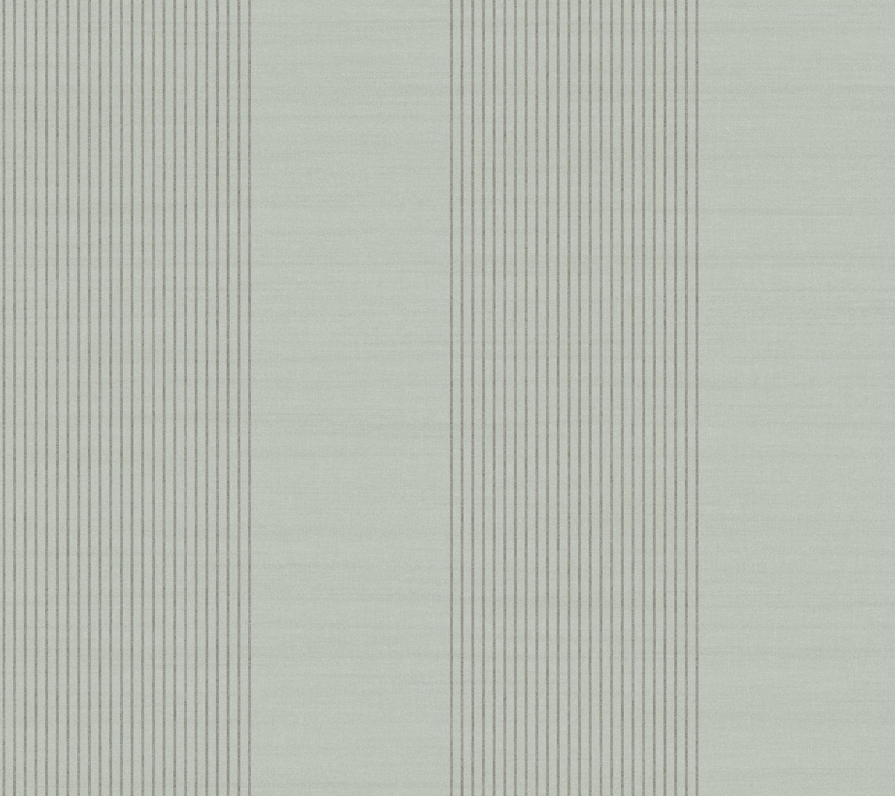 Ronald Redding Archer Stripe Faux Linen Sage Wallpaper