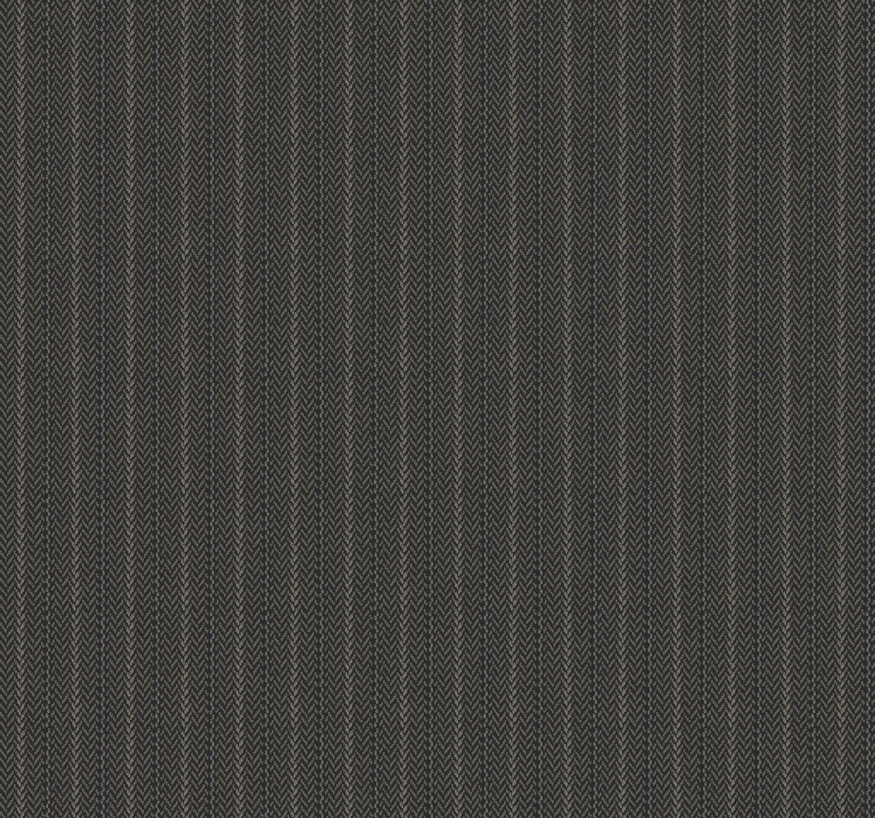 Ronald Redding Elkan Stripe Herringbone Black Wallpaper