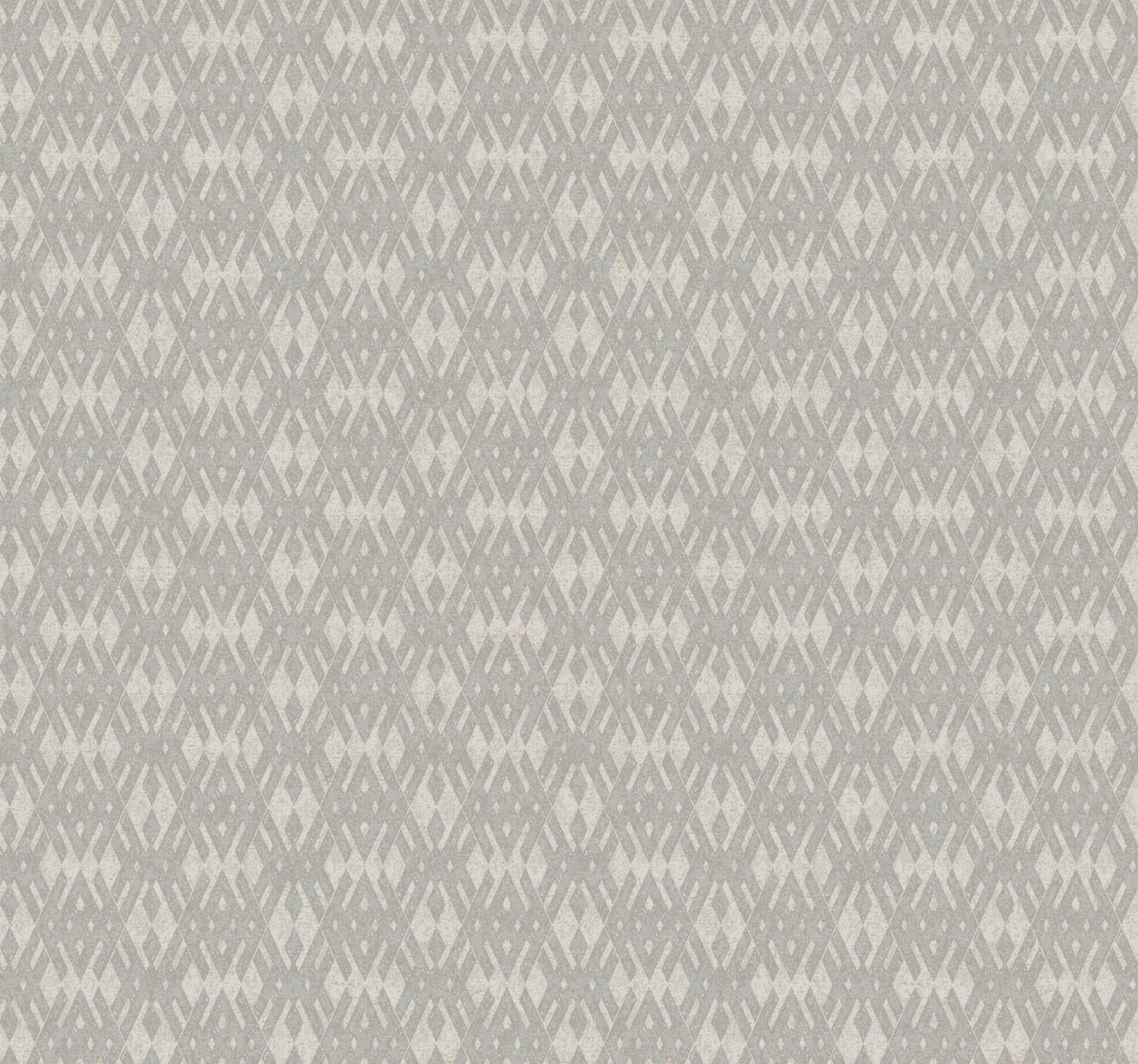 Ronald Redding Radcliffe Diamond Motif Grey Wallpaper