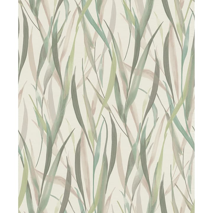 Sway Light Green Botanical Wallpaper