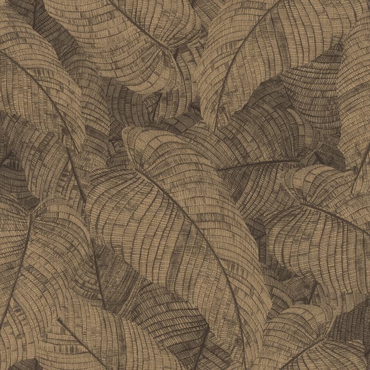 Galner Copper Leaves Wallpaper