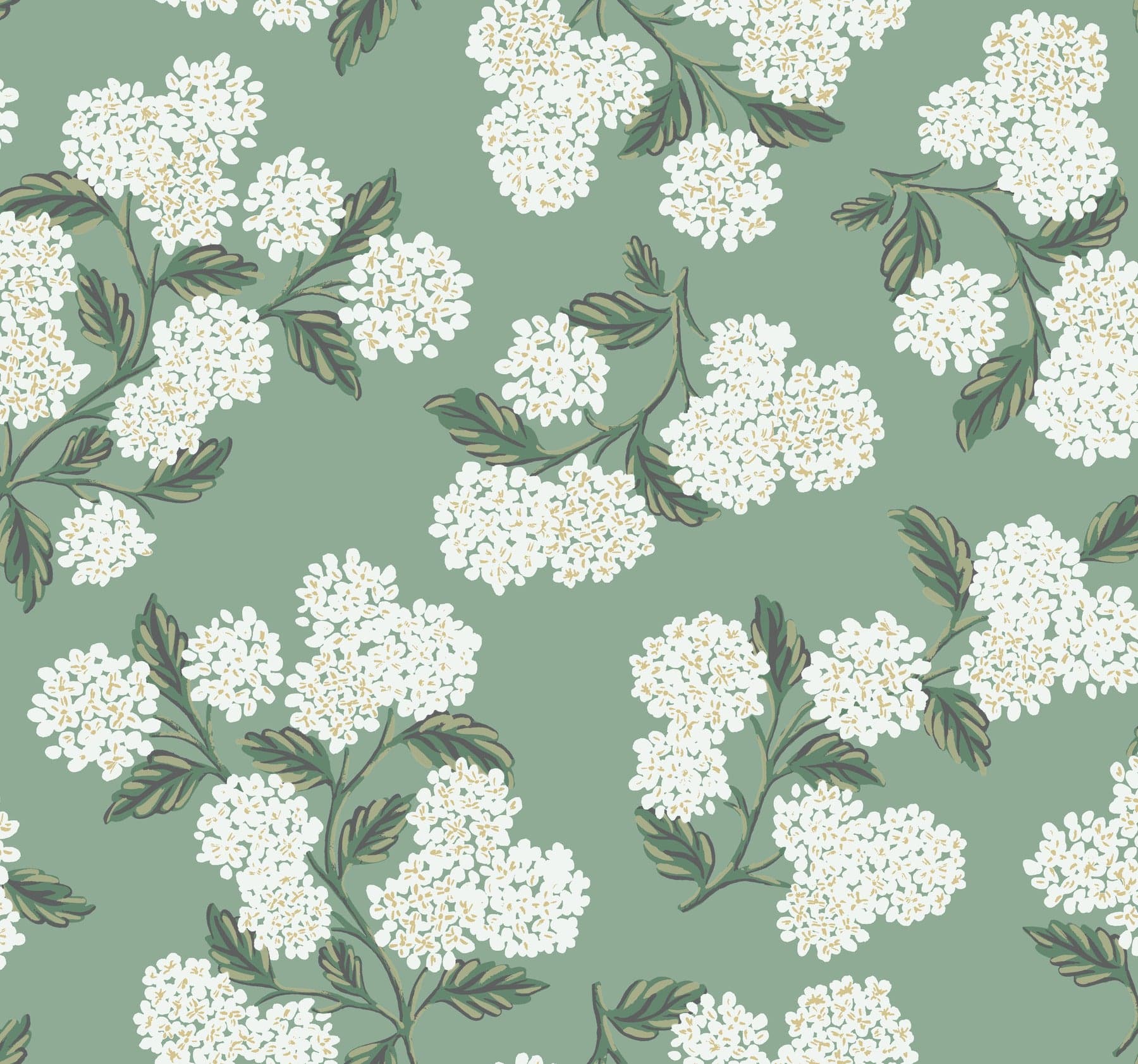 Rifle Paper Co. Hydrangea Jade Wallpaper