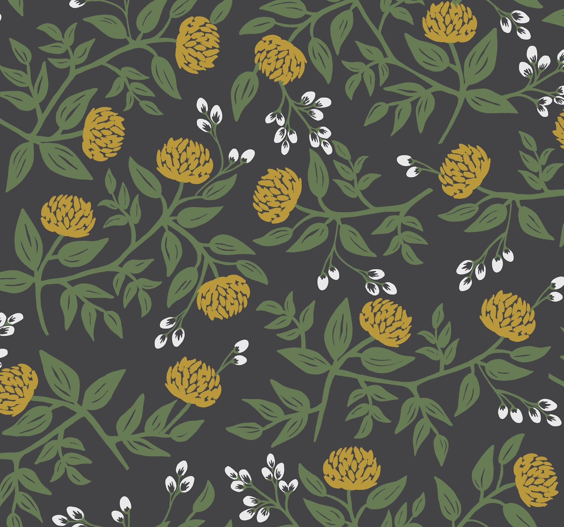 Rifle Paper Co. Peonies Black & Gold Wallpaper