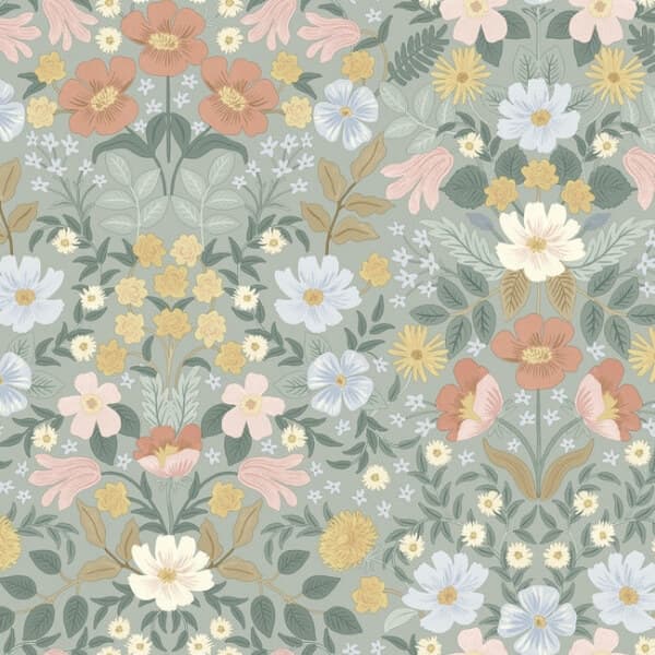 Bramble Garden Premium Peel + Stick Wallpaper- Sage