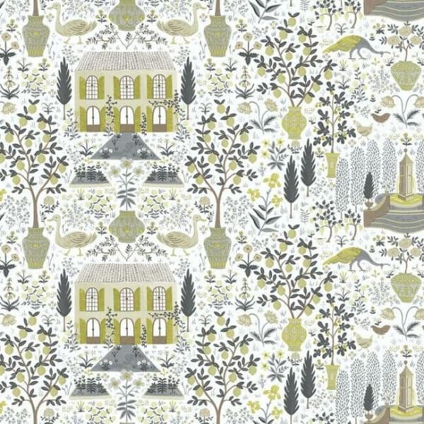 Camont Wallpaper- Linen & Gold