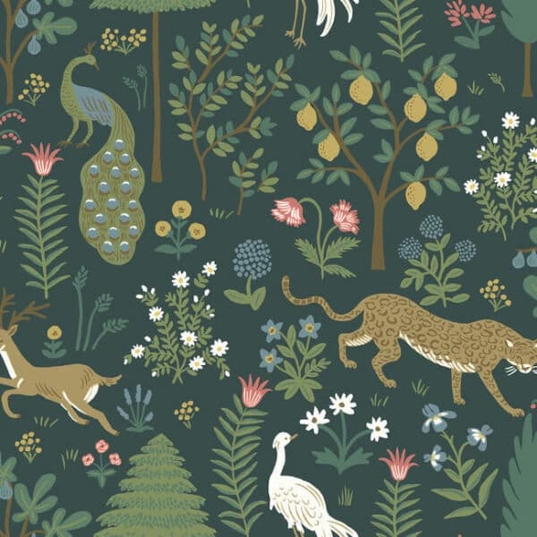 Menagerie Wallpaper- Emerald