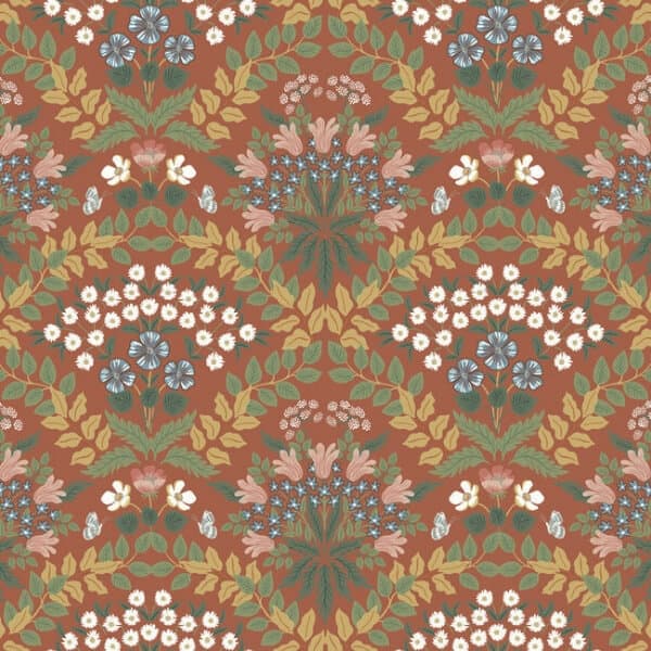 Bramble Wallpaper- Rust