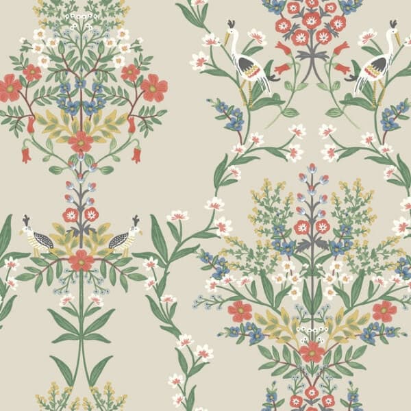 Luxembourg Wallpaper- Linen Multi