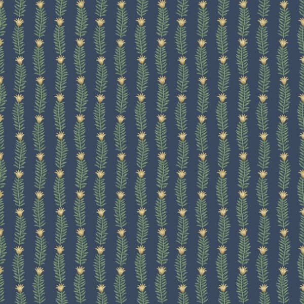 Eden Wallpaper- Navy