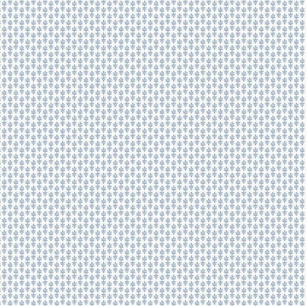 Petal Wallpaper- White & Blue