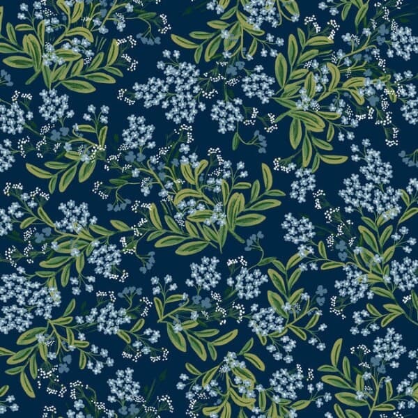 Cornflower Wallpaper- Navy