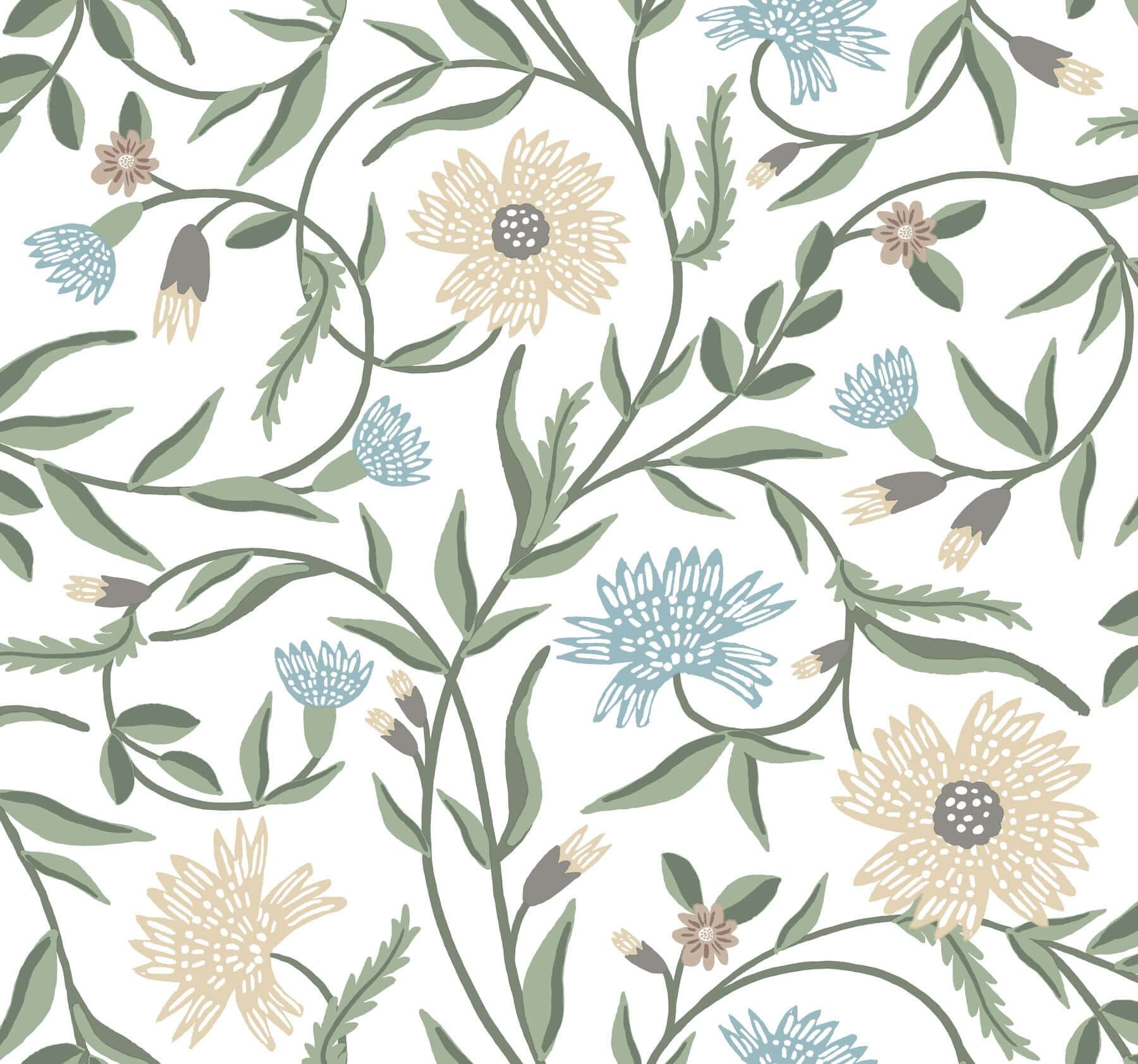 Aster Wallpaper- White