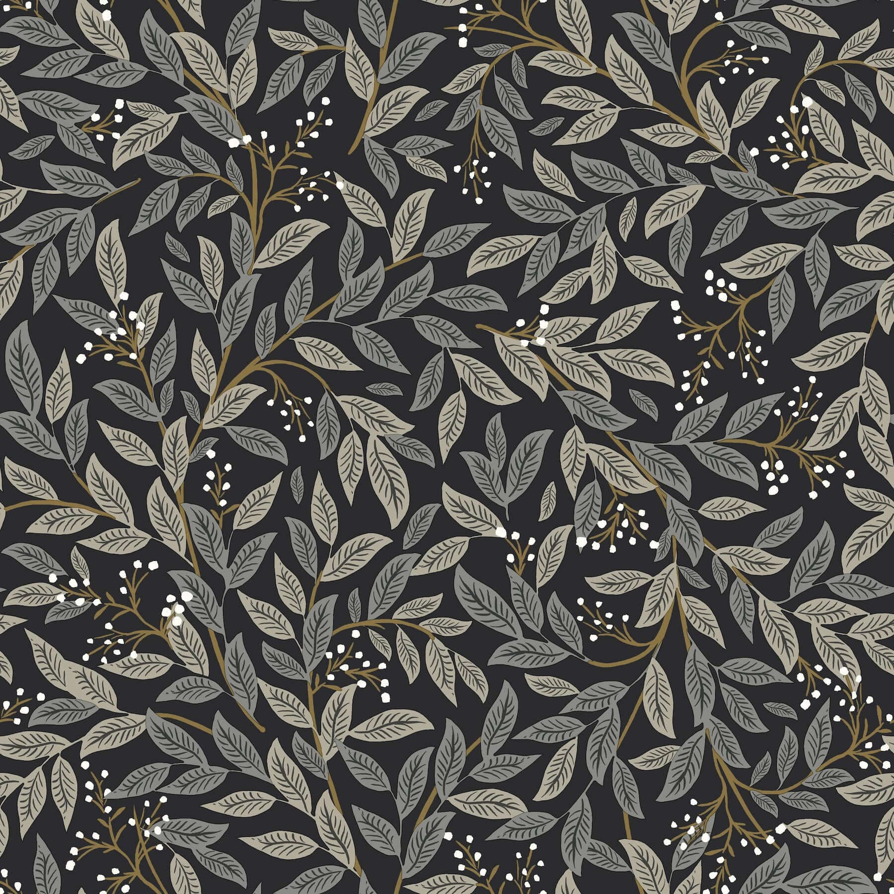 Willowberry Wallpaper- Black