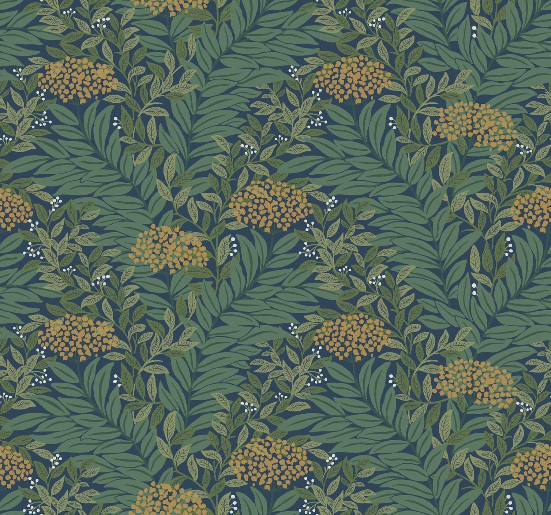 Highgrove Wallpaper- Navy