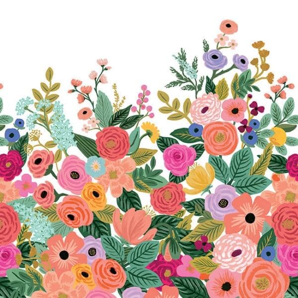 Garden Party Wall Mural- Rose Multi