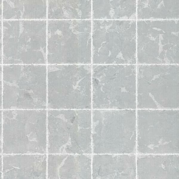 Metal Leaf Squares Wallpaper- Silver