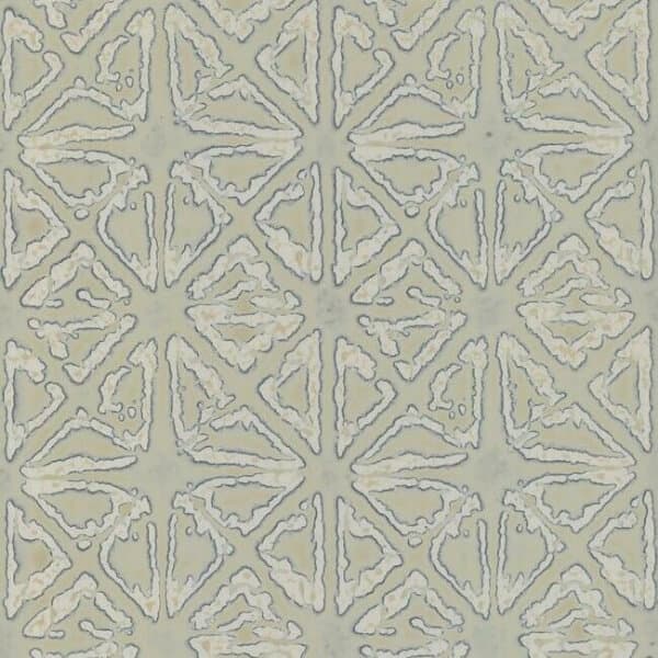 Empire Diamond Wallpaper- Brushed Silver/Taupe