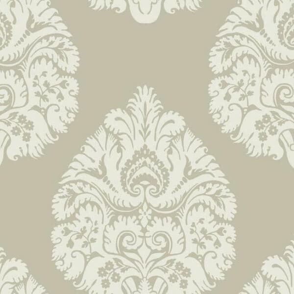 Teardrop Damask Wallpaper- Glint