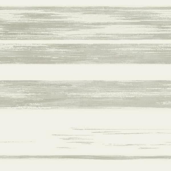Horizontal Dry Brush Wallpaper- White/Grey