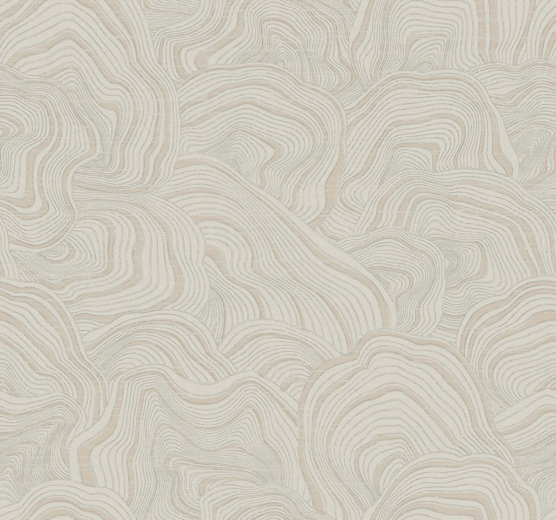 Geodes Wallpaper- Taupe
