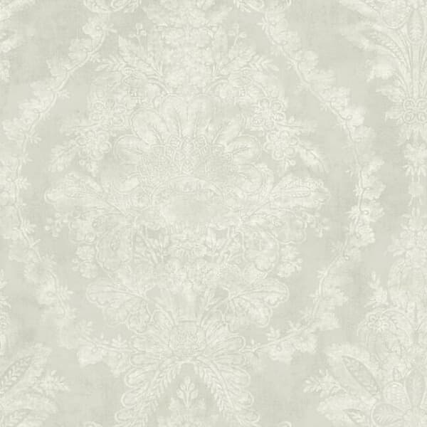 Charleston Damask Wallpaper- Cream