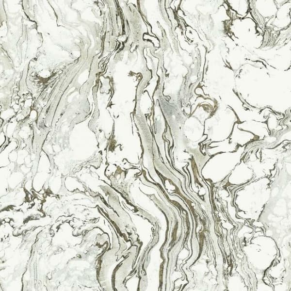 Polished Marble Wallpaper- Black/White