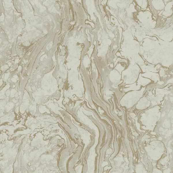 Polished Marble Wallpaper- Taupe