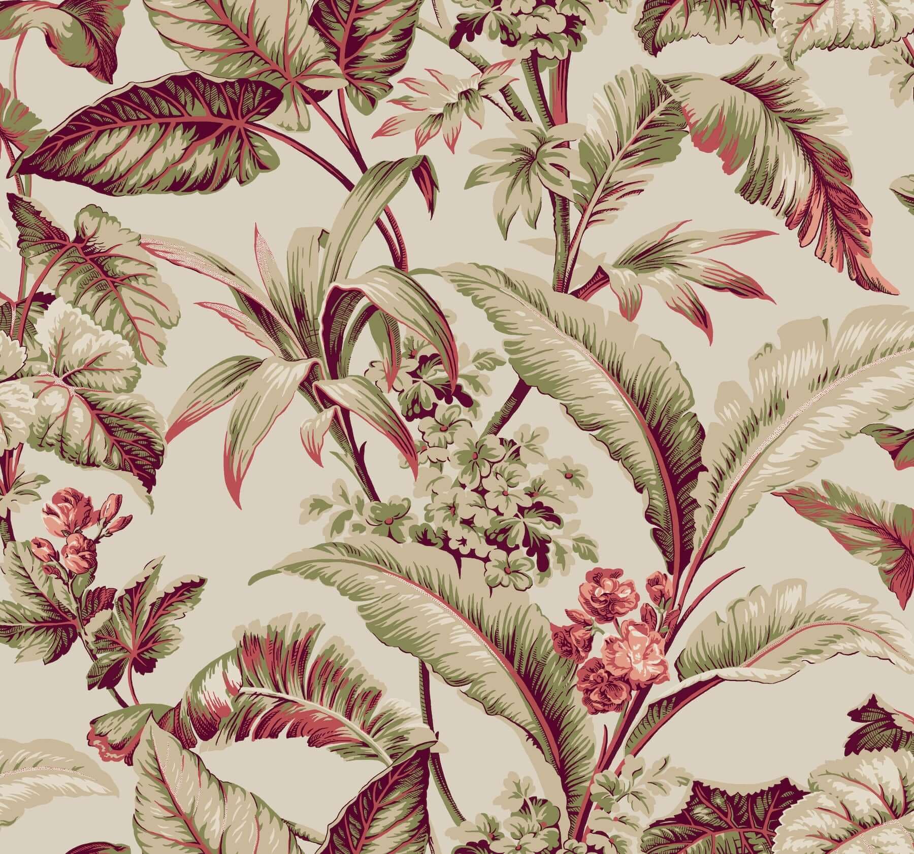 Mystic Isle Wallpaper- Taupe