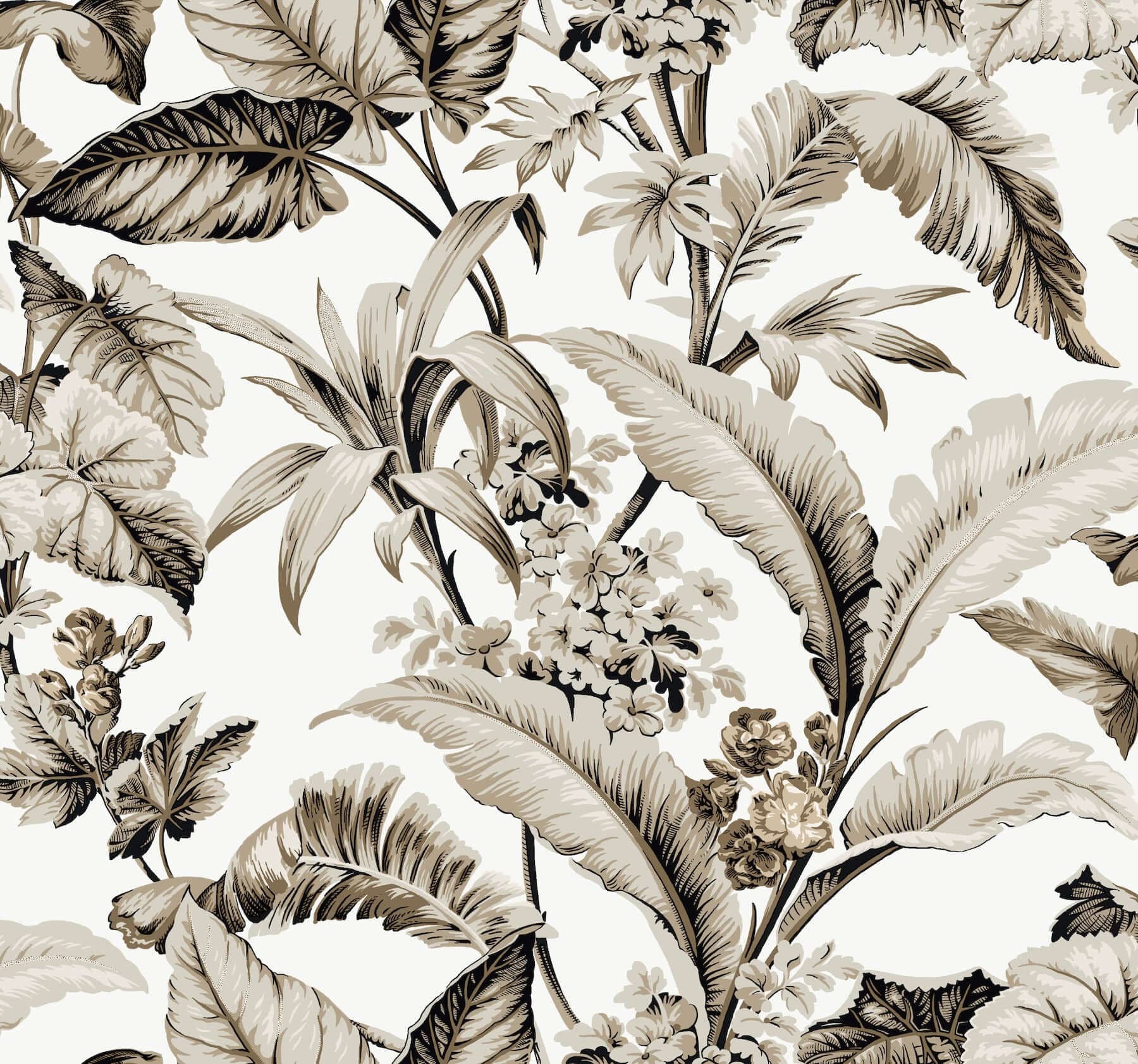 Mystic Isle Wallpaper- White/Neutrals