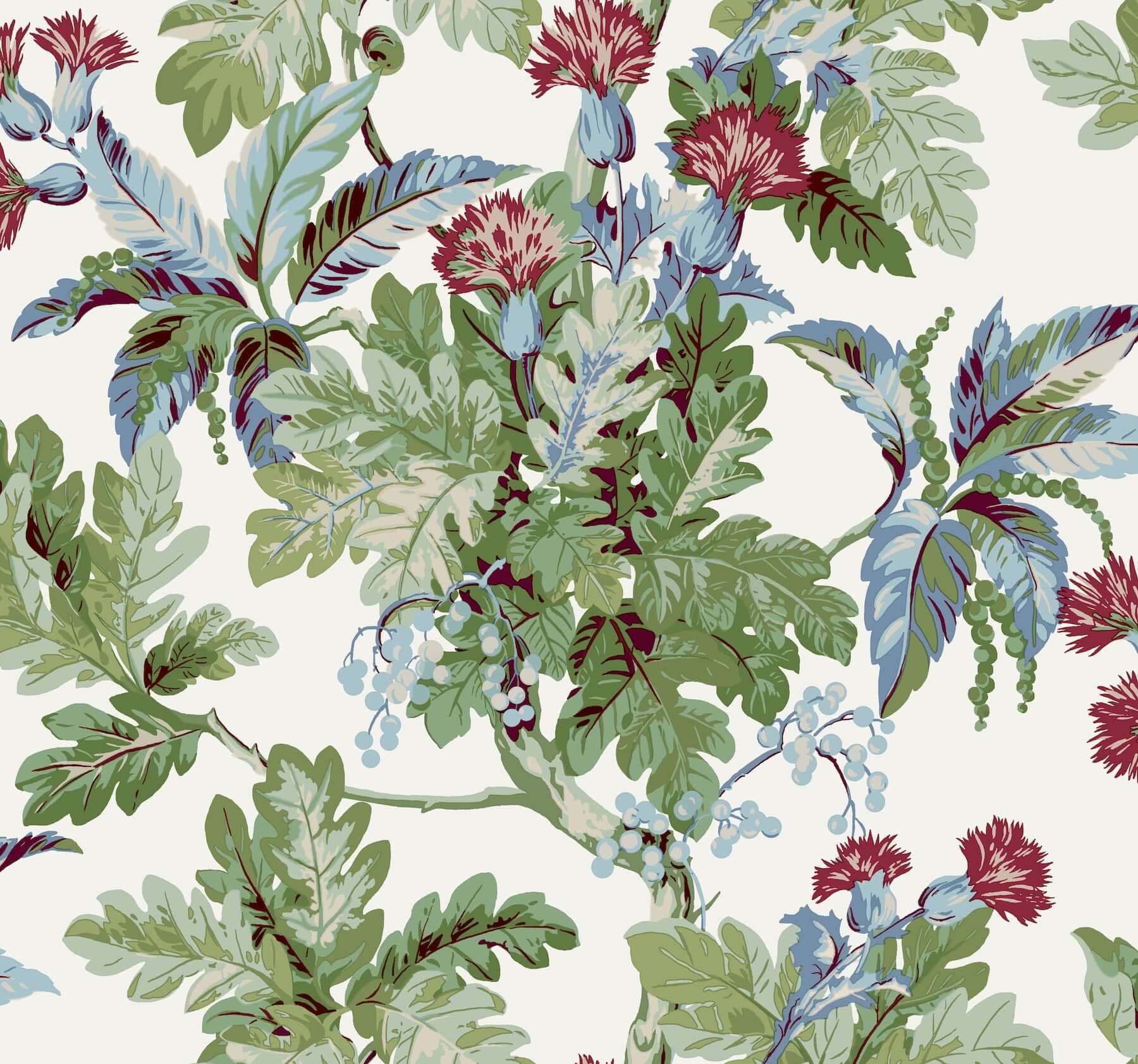 Briarwood Wallpaper- White