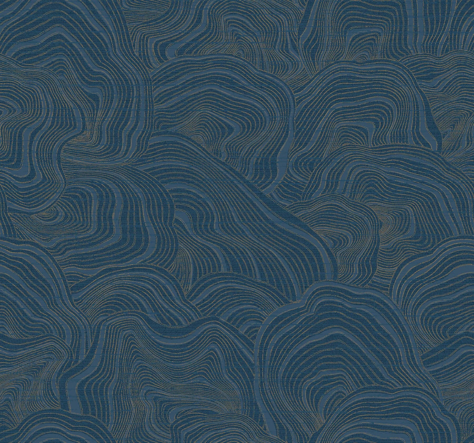 Geodes Wallpaper- Navy
