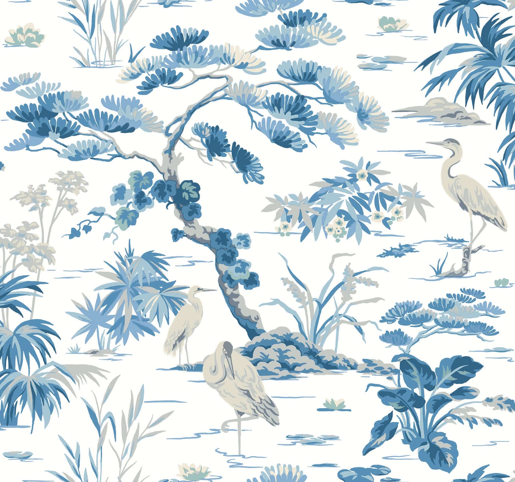 Bridgewater Wallpaper- White