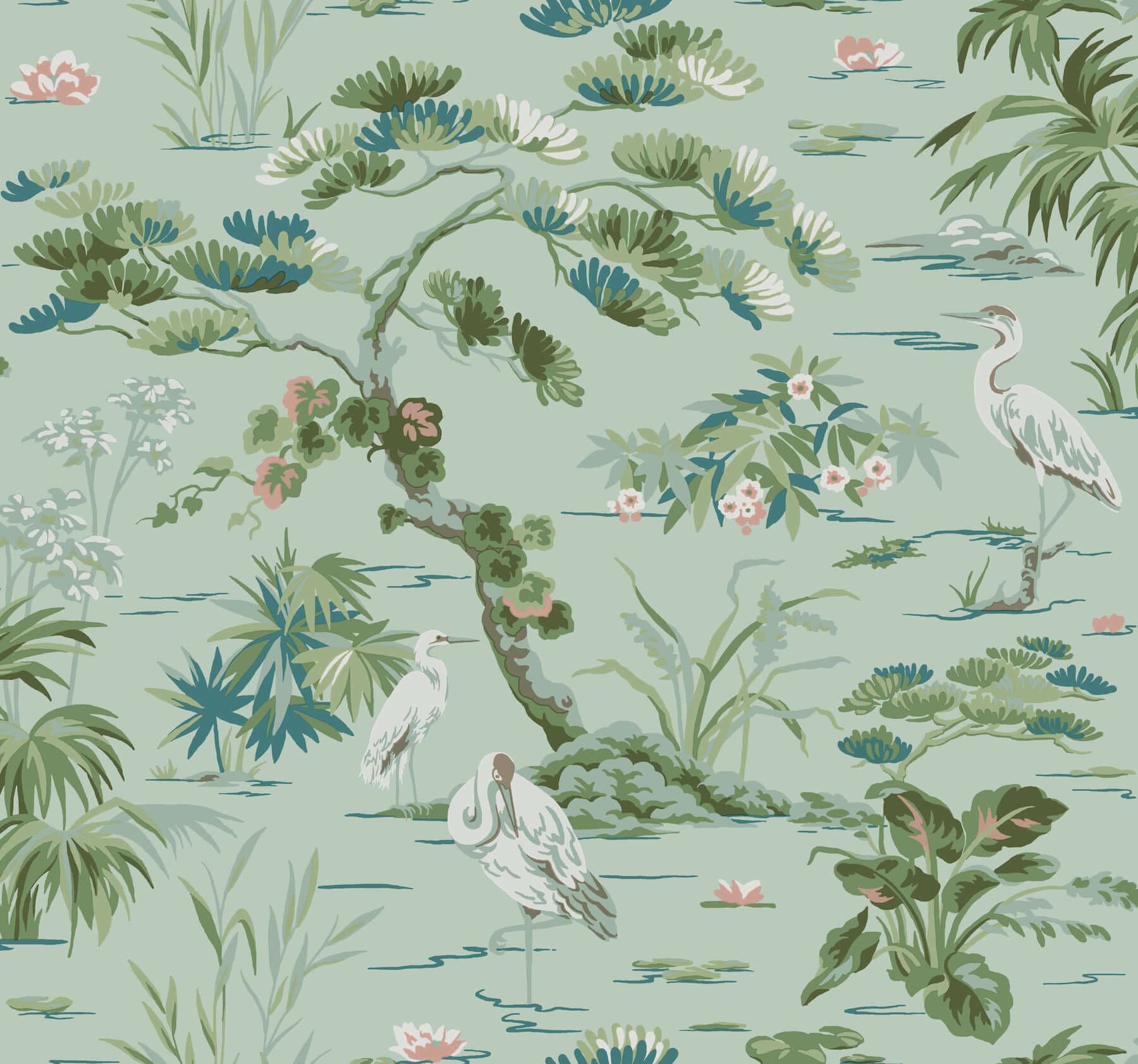 Bridgewater Wallpaper- Mint