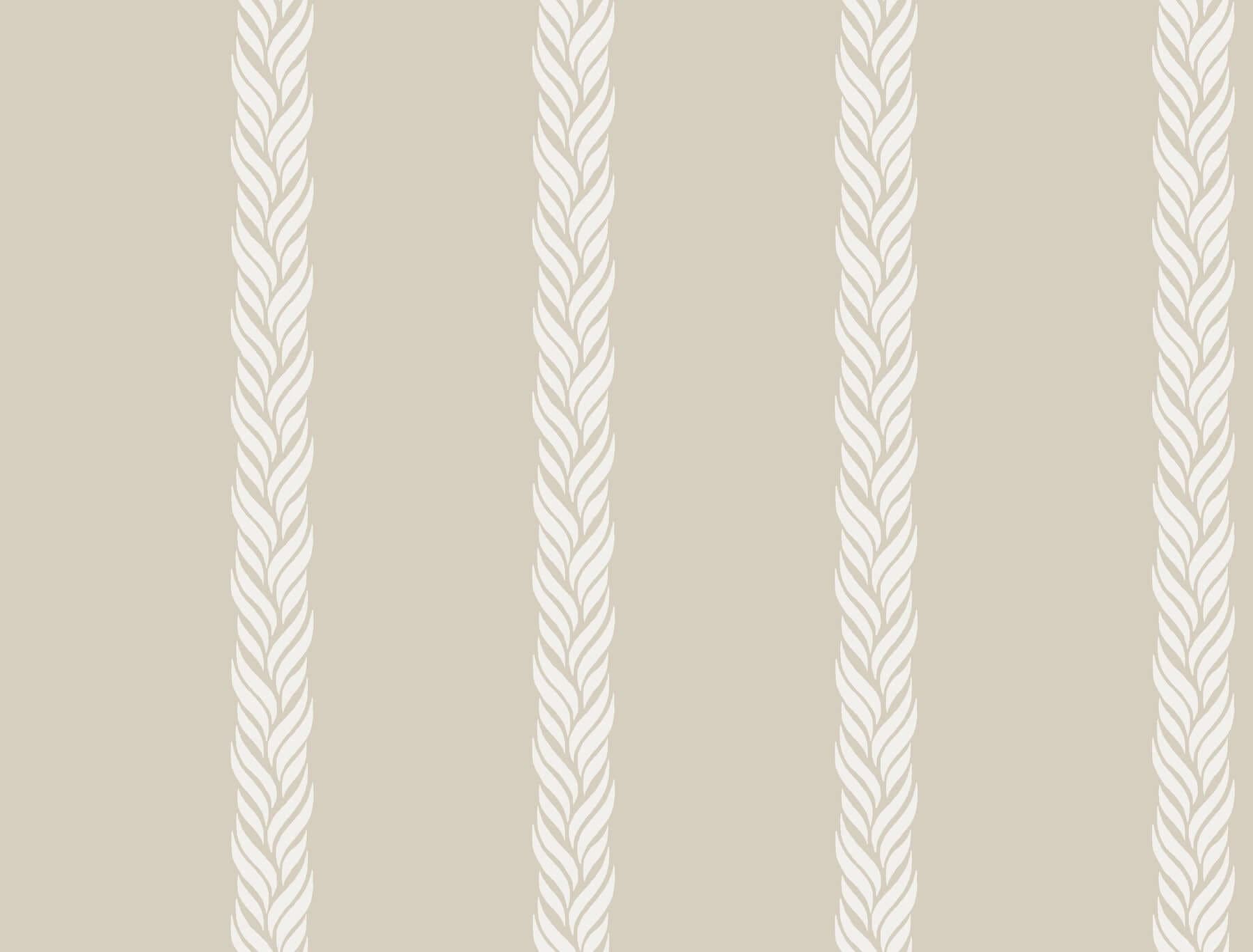 Braided Stripe Wallpaper- Beige