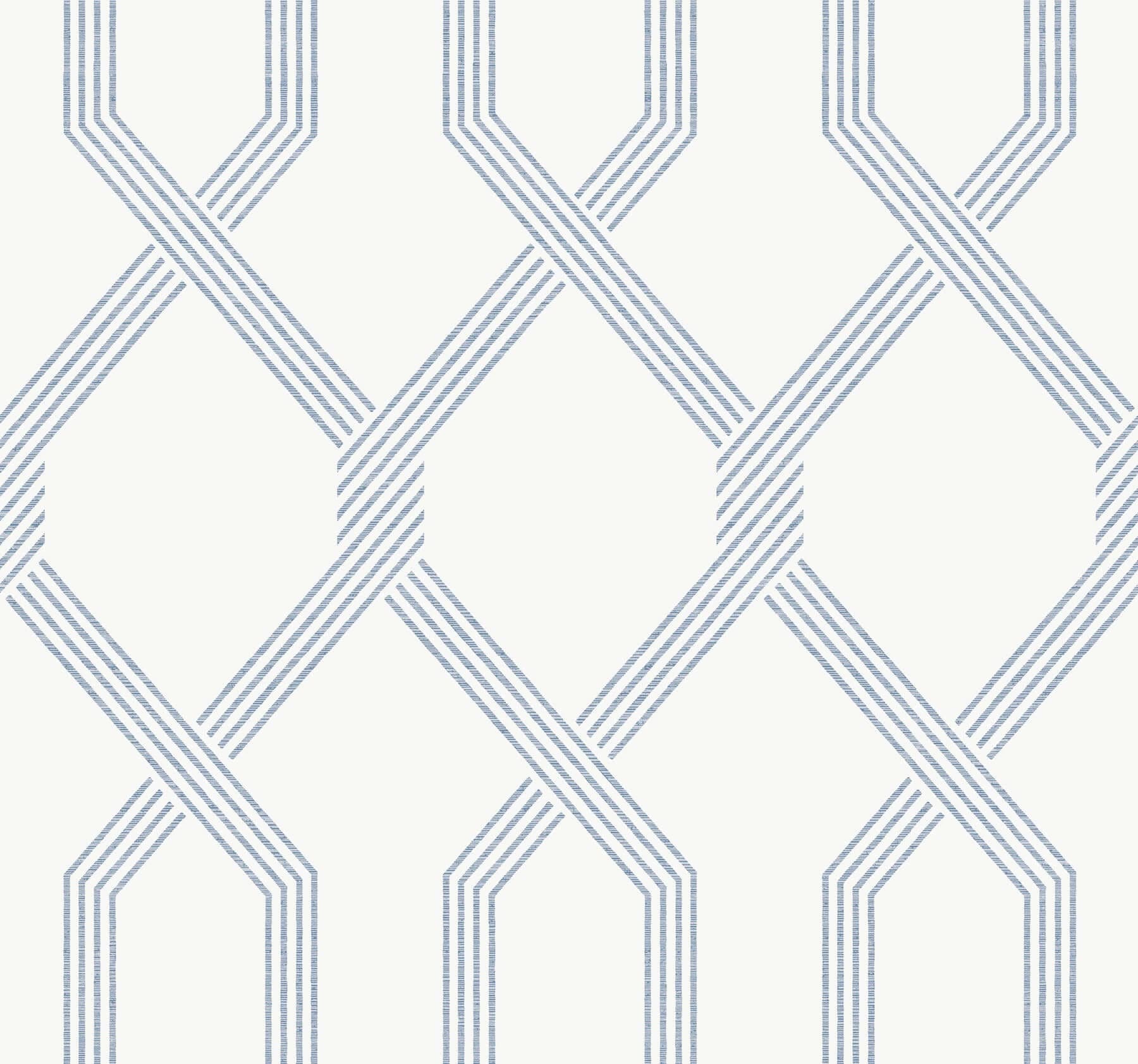 Palisade Wallpaper- Blue