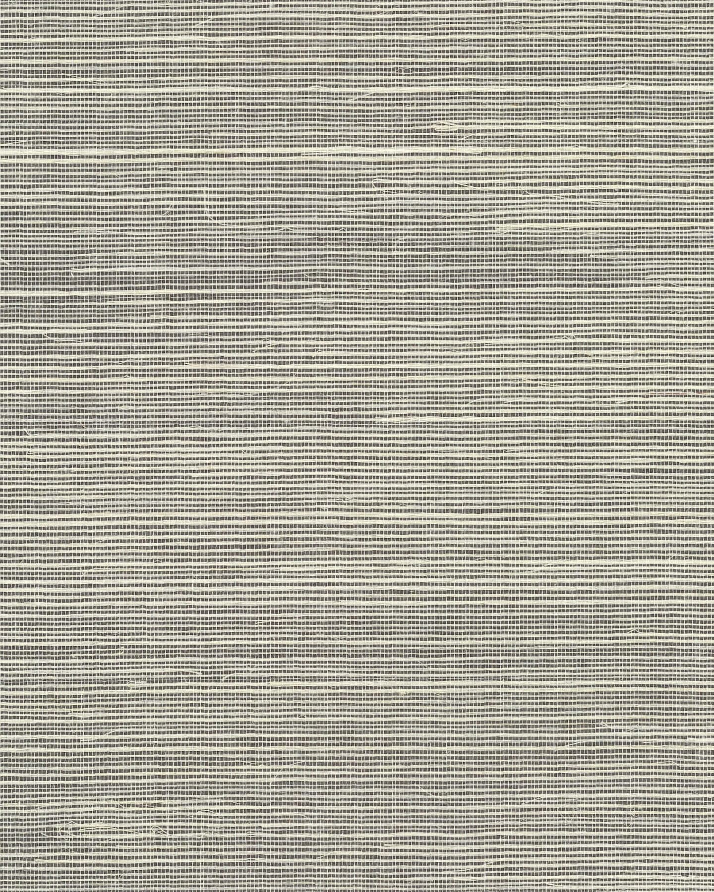 Maguey Charcoal and Cream Sisal Wallpaper- Charcoal and Cream