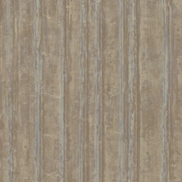 Vintage Tin High Performance Wallpaper- Satin Brass